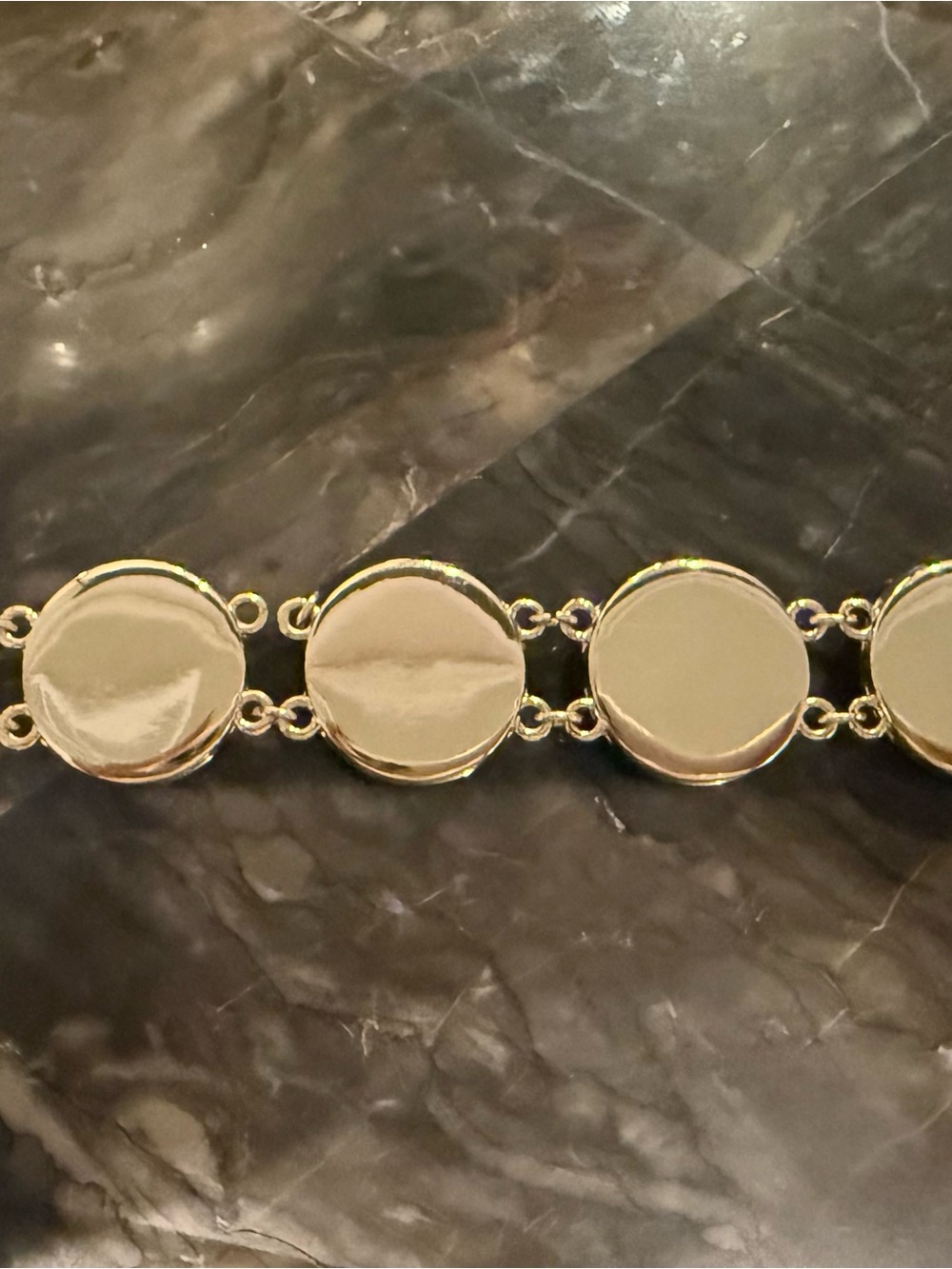 New kate spade Gold-Tone Bracelet with Blue and Aqua Round Stones. - Picture 8 of 9